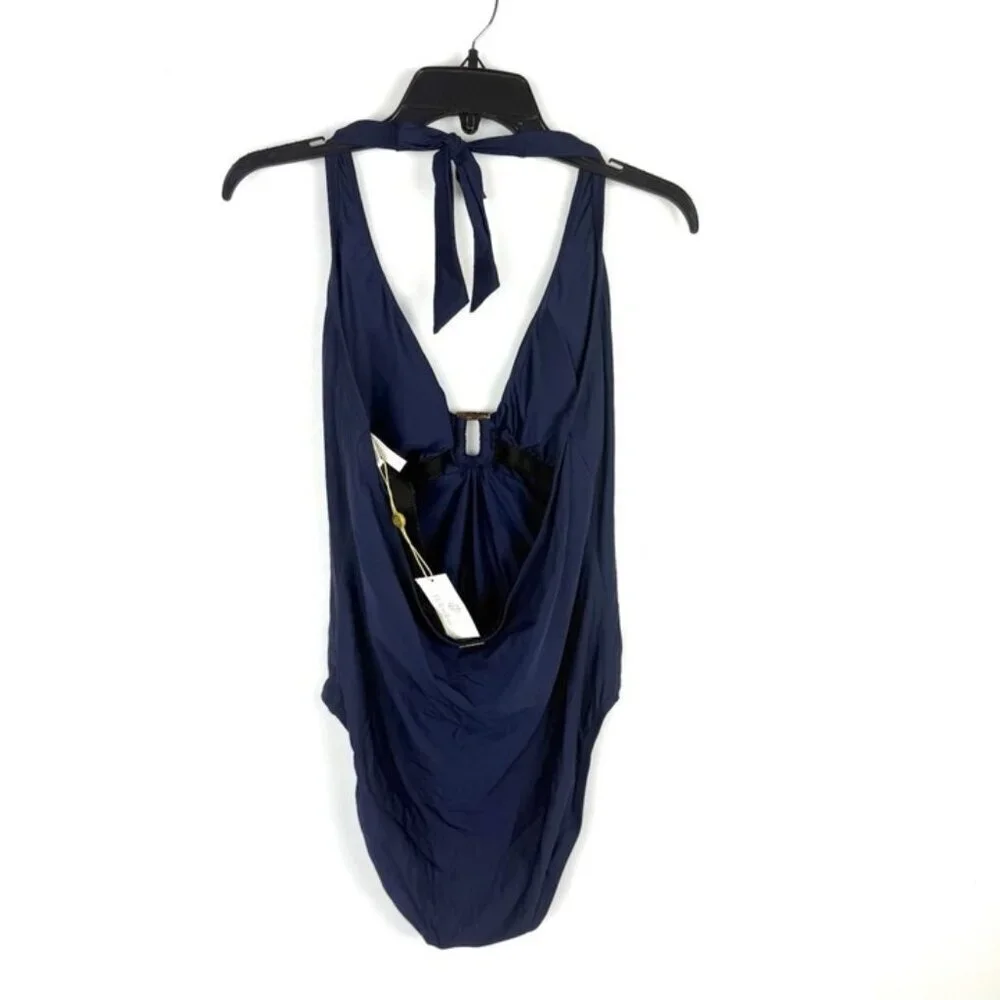 Helen Jon Women’s Plunge Tortoise One Piece Swimsuit Size XL
